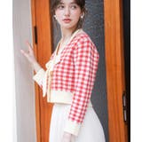 フロントリボンギンガムチェックニットプルオーバー | SAISON DE PAPILLON | 詳細画像29