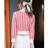 フロントリボンギンガムチェックニットプルオーバー | SAISON DE PAPILLON | 詳細画像30