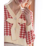 フロントリボンギンガムチェックニットプルオーバー | SAISON DE PAPILLON | 詳細画像36