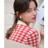 フロントリボンギンガムチェックニットプルオーバー | SAISON DE PAPILLON | 詳細画像38