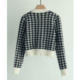 フロントリボンギンガムチェックニットプルオーバー | SAISON DE PAPILLON | 詳細画像45