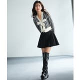 フロントリボンギンガムチェックニットプルオーバー | SAISON DE PAPILLON | 詳細画像4