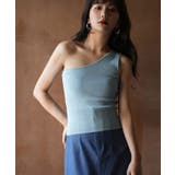 ワンショルダーニットタンクトップ | SAISON DE PAPILLON  | 詳細画像35 