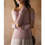 ピンク | 2wayオフショルダーニットプルオーバー | SAISON DE PAPILLON