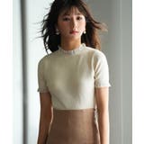 フリルネックサマー半袖ニット | SAISON DE PAPILLON | 詳細画像19