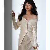 オフショルダーリブニットプルオーバー | SAISON DE PAPILLON  | 詳細画像8 