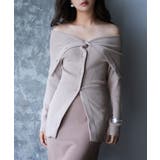 モカ | オフショルダーリブニットプルオーバー | SAISON DE PAPILLON 