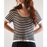 クープネックボーダーサマーニット | SAISON DE PAPILLON  | 詳細画像14 