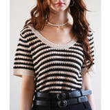 クープネックボーダーサマーニット | SAISON DE PAPILLON  | 詳細画像15 