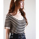 クープネックボーダーサマーニット | SAISON DE PAPILLON  | 詳細画像19 