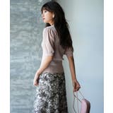 配色カラー二の腕カバーパフスリーブニットプルオーバー | SAISON DE PAPILLON | 詳細画像18