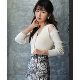 配色オープンショルダーニットプルオーバー | SAISON DE PAPILLON  | 詳細画像12 