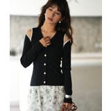 配色オープンショルダーニットプルオーバー | SAISON DE PAPILLON  | 詳細画像2 