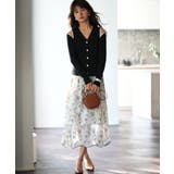 配色オープンショルダーニットプルオーバー | SAISON DE PAPILLON  | 詳細画像4 