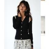 配色オープンショルダーニットプルオーバー | SAISON DE PAPILLON  | 詳細画像7 