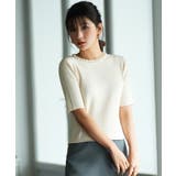 パールネック付きショート丈サマーニット | SAISON DE PAPILLON | 詳細画像14