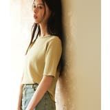 パールネック付きショート丈サマーニット | SAISON DE PAPILLON | 詳細画像20