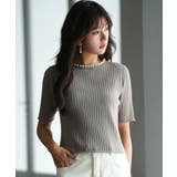 パールネック付きショート丈サマーニット | SAISON DE PAPILLON | 詳細画像29