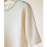 パールネック付きショート丈サマーニット | SAISON DE PAPILLON | 詳細画像39