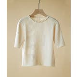 パールネック付きショート丈サマーニット | SAISON DE PAPILLON | 詳細画像42