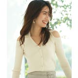 オープンショルダーVネックニットプルオーバー | SAISON DE PAPILLON | 詳細画像20