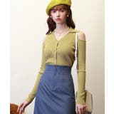 オープンショルダーVネックニットプルオーバー | SAISON DE PAPILLON | 詳細画像31