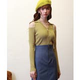 オープンショルダーVネックニットプルオーバー | SAISON DE PAPILLON | 詳細画像32