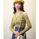 オープンショルダーVネックニットプルオーバー | SAISON DE PAPILLON | 詳細画像33