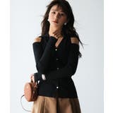 オープンショルダーVネックニットプルオーバー | SAISON DE PAPILLON | 詳細画像2