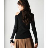 オープンショルダーVネックニットプルオーバー | SAISON DE PAPILLON | 詳細画像4