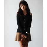 オープンショルダーVネックニットプルオーバー | SAISON DE PAPILLON | 詳細画像6