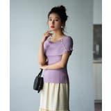 ケープ風2way半袖サマーニット | SAISON DE PAPILLON | 詳細画像14