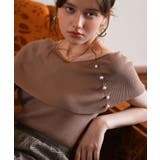 ケープ風2way半袖サマーニット | SAISON DE PAPILLON | 詳細画像23