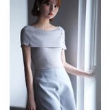 グレー | ケープ風2way半袖サマーニット | SAISON DE PAPILLON