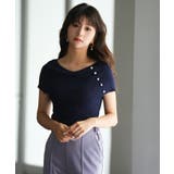 ケープ風2way半袖サマーニット | SAISON DE PAPILLON | 詳細画像3