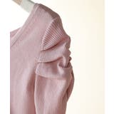 ギャザーパフスリーブVネックニットプルオーバー | SAISON DE PAPILLON  | 詳細画像57 