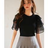 シフォンスリーブ×ニットのドッキングプルオーバー | SAISON DE PAPILLON | 詳細画像24