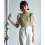 シフォンスリーブ×ニットのドッキングプルオーバー | SAISON DE PAPILLON | 詳細画像39