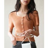 リブ切り替えショート丈半袖ニット | SAISON DE PAPILLON  | 詳細画像27 