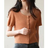 リブ切り替えショート丈半袖ニット | SAISON DE PAPILLON  | 詳細画像28 