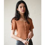 リブ切り替えショート丈半袖ニット | SAISON DE PAPILLON  | 詳細画像30 