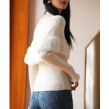 ファー付きケープライクニットプルオーバー | SAISON DE PAPILLON  | 詳細画像20 