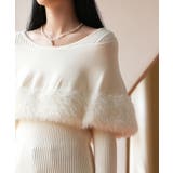 ファー付きケープライクニットプルオーバー | SAISON DE PAPILLON  | 詳細画像22 