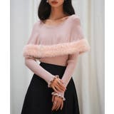 ファー付きケープライクニットプルオーバー | SAISON DE PAPILLON  | 詳細画像24 