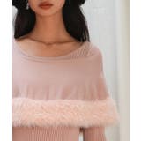 ファー付きケープライクニットプルオーバー | SAISON DE PAPILLON  | 詳細画像28 