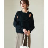 ショルダースリットニットプルオーバー | SAISON DE PAPILLON  | 詳細画像8 