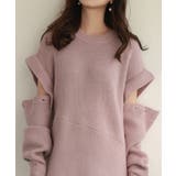 2wayチュニック丈ニットプルオーバー | SAISON DE PAPILLON  | 詳細画像16 