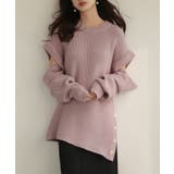 2wayチュニック丈ニットプルオーバー | SAISON DE PAPILLON  | 詳細画像3 