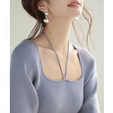 フロントリボンボリュームスリーブニットプルオーバー | SAISON DE PAPILLON | 詳細画像21