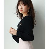 フロントリボンボリュームスリーブニットプルオーバー | SAISON DE PAPILLON | 詳細画像23